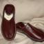 Babouche marocchina in pelle bordeaux